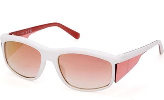 Guess GU00073 21U Mens Sunglasses White Size 57