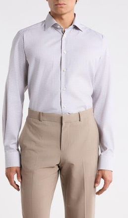 Eton Contemporary Fit Twill Dress Shirt in Medium Red at Nordstrom Rack, Size 16.5