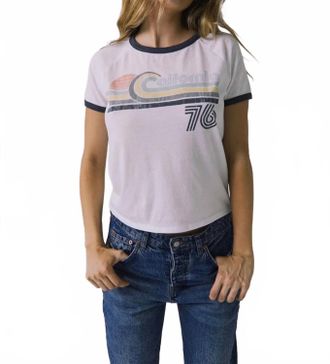 Chaser Retro Cali 76 Tee In White