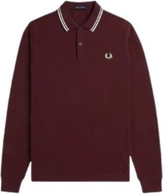 Fred Perry Twin Tipped Shirt - Heren - Polos - Bruin - S - Katoen - Tops