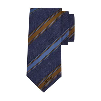 Ferragamo Cravatta Jacquard Regimental - male - Ferragamo - Ties - Multicolor - ONE SIZE - Accessories