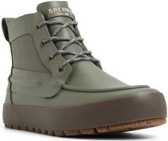 Sperry Top-Sider Sleet Lace-Up Rain Boot in Olive at Nordstrom Rack, Size 10.5
