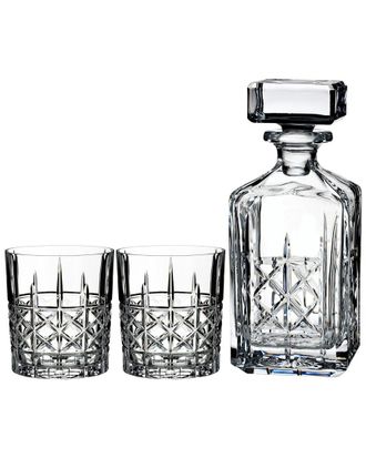 Waterford Marquis By Waterford 3Pc Brady Decanter & Dof Set