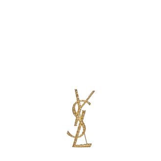 Saint Laurent Broche Cassandre - Accessories - Mujer - Amarillo - ONE SIZE