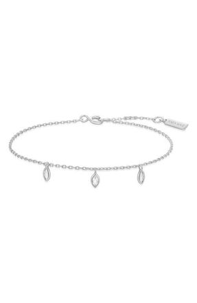 Ania Haie Sparkling Triple Station Bracelet in Silver at Nordstrom