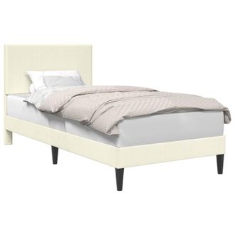 vidaXL Struttura Del Letto Crema 100 X 200 Cm Tessuto In Cords Vidaxl