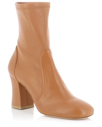 Stuart Weitzman Stiefeletten aus Nappaleder Curveblock Sock 85
