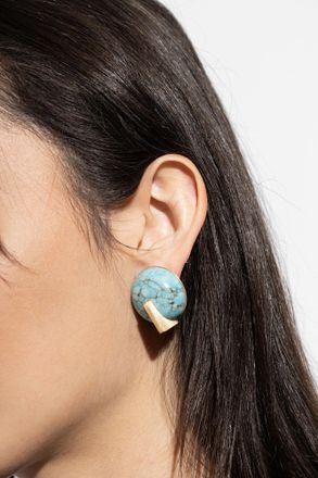 Cult Gaia Una Clip-on Earrings, Womens, Blue