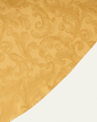 SFERRA Acanthus Jacquard Round Tablecloth, 104 Dia