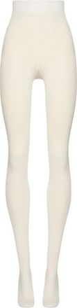 Wolford Mary Cotton Rib Tights - Dames - Pantys - Beige - S - Katoen - Ondergoed