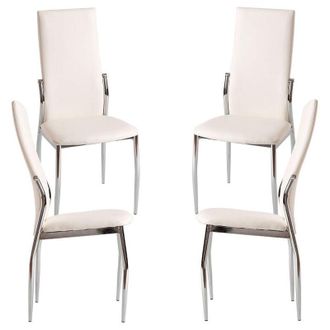 Regalos Miguel Packs Sillas Comedor - Pack 4 Sillas Yeki - Blanco