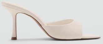 Mango Sandali tacco punta grezzo - Donna - 35 - MANGO