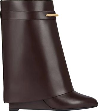 Givenchy High Boots, female, Brown, Size: 7 1/2 US Heel Ankle Boot 95Mm