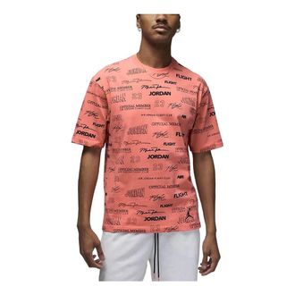 Nike Jordan Air Jordan Flight MVP Statement AOP T-Shirt Pink Black DX9573-814