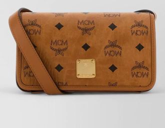MCM aren printed canvas shoulder bag