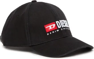 Diesel Baseball cap with logo embroidery - Caps - Man - Black