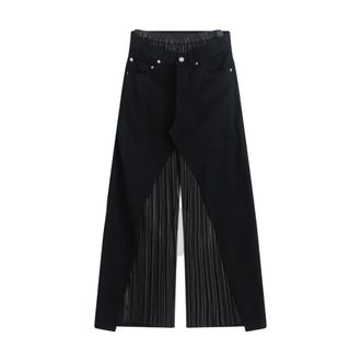 Junya Watanabe Wide Jeans, female, Black, S, Wide Jeans