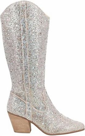 Matisse Footwear Womens Nashville Boots With Rhinestones In Clear