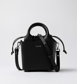 D.A.T.E. cubo bag leather black
