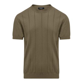 Bomboogie Su&eacute;ter de Manga Corta con Cuello Redondo - Knitwear - Hombre - Verde - M