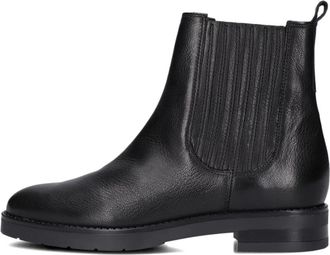 Notre-V Zwarte Chelsea Boots - Dames - Chelseaboots - Zwart - 37 EU - Leer - Schoenen