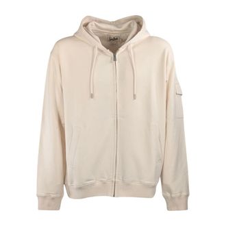 MC2 Saint Barth Zip-throughs, male, White, Size: 2XL Beckett Hoodie