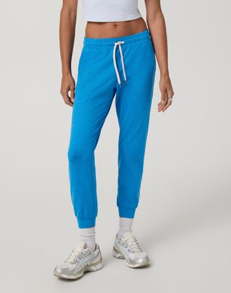 Vuori Clothing Performance Jogger Pants | Regatta Blue Heather | XS, Size Extra Small