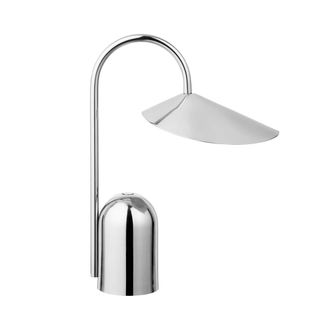 Ferm Living Arum Akku LED-Tischleuchte, Edelstahl