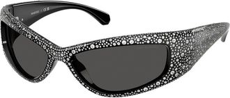 Swarovski SK6027 100187 Womens Sunglasses Black Size 60