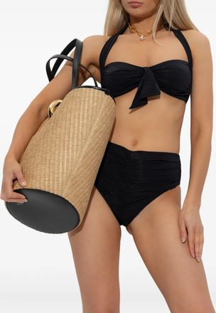 Balmain Womens Halterneck Ruched Bikini Aw25 W
