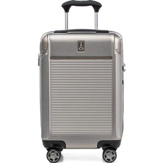 Travelpro Platinum Elite Hardside Expandable Compact Carry-On 20-Inch Spinner in Metallic Sand at Nordstrom