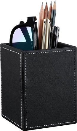 No Brand Portal&aacute;pices De Escritorio - Elegante Portal&aacute;pices - Negro - Caja De Almacenamiento Multifuncional - Adecuado Tanto Para La Oficina Como Para El Hogar