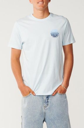 Rip Curl Wettie Passage Logo Cotton Graphic T-Shirt in Glacier Blue at Nordstrom, Size X-Large