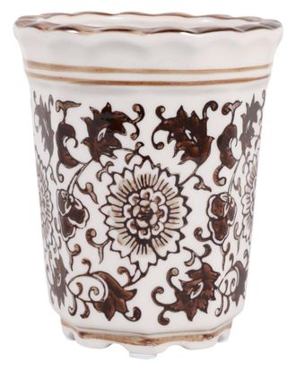 Sagebrook Home 4In 7Oz Fluted Chinoiserie Candle