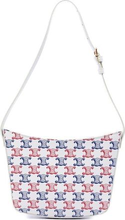 Celine Pre-owned Celine Medium Triomphe Coated Canvas Croque Shoulder Bag Ladies QNN708LAATZRSX8N