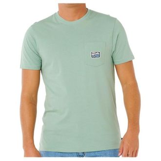 Rip Curl Streamline Pocket Badge Tee T-Shirt f&uuml;r Herren | gr&uuml;n
