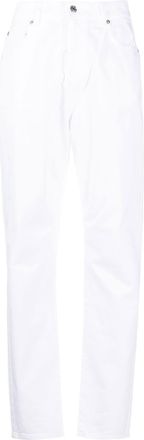 Iceberg high-waisted straight-leg jeans - women - Cotton - 26 - White
