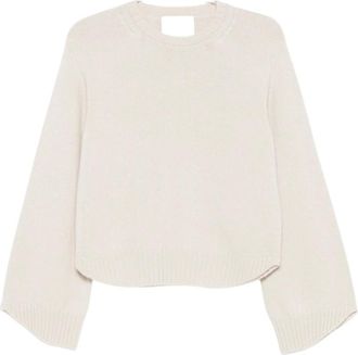 VANIS&Eacute; Truien & Vesten, Dames, Beige, S, Round-neck Truien