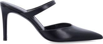 Stuart Weitzman Black Classic Leather Pumps