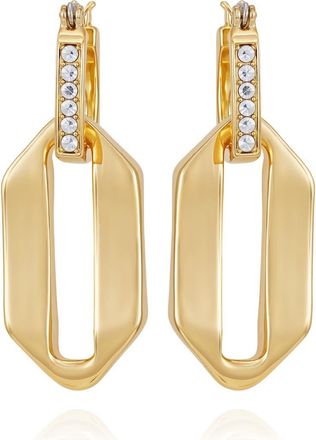 Vince Camuto Drop Hoop Earrings in Gold at Nordstrom Rack
