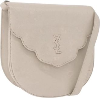 Saint Laurent Pre-owned Vintage Schoudertas - Dames - Vintage Schoudertas - Beige - ONE Size - Leer - Vintage