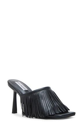 Steve Madden Morina Slide Sandal in Black Leat at Nordstrom Rack, Size 7.5