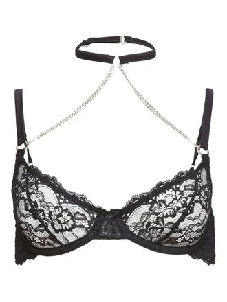 Fleur du Mal Reggiseno Bianca - Nero