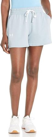 Under Armour Rival Terry Shorts Womens Clothing Harbor Blue/White : LG (US 12-14), Elastane/Jersey/Lyocell