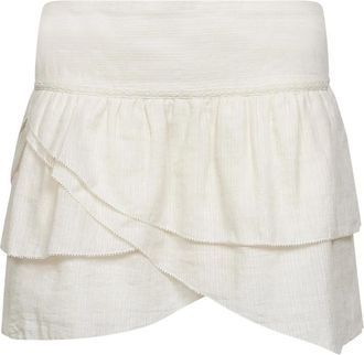 Isabel Marant Dejha Mini Rok - Dames - Korte rokken - Beige - L - Katoen - Rokken