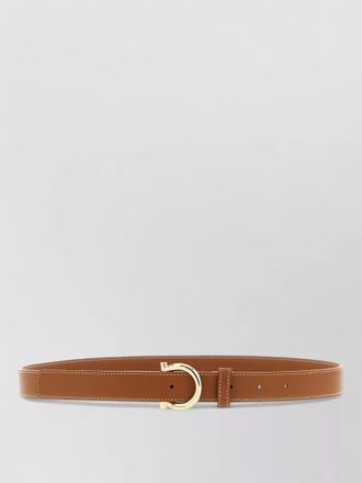 Ferragamo gancini belt adjustable length stitch detailing