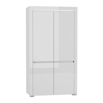 Petits Meubles Armario 2 puertas con led paneles laminados blanco