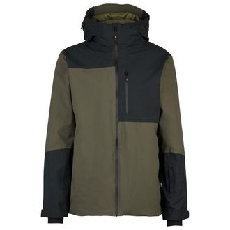 Stoic MountainWool AsplidenSt. III Ski Jacket Skijacke f&uuml;r Herren | oliv/schwarz