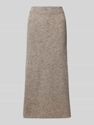 Selected Strickrock mit elastischem Bund Modell GABELLA in Anthrazit Melange, Gr&ouml;&szlig;e XS