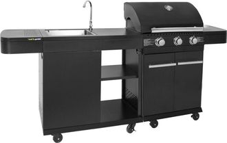 COOK IN GARDEN Cookin Garden - Cocina Exterior Modular Fyra - 3 Quemadores